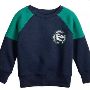 NWT Jumping Beans Baby & Toddler Boy Size 2T Fleece Pullover Dinosaur